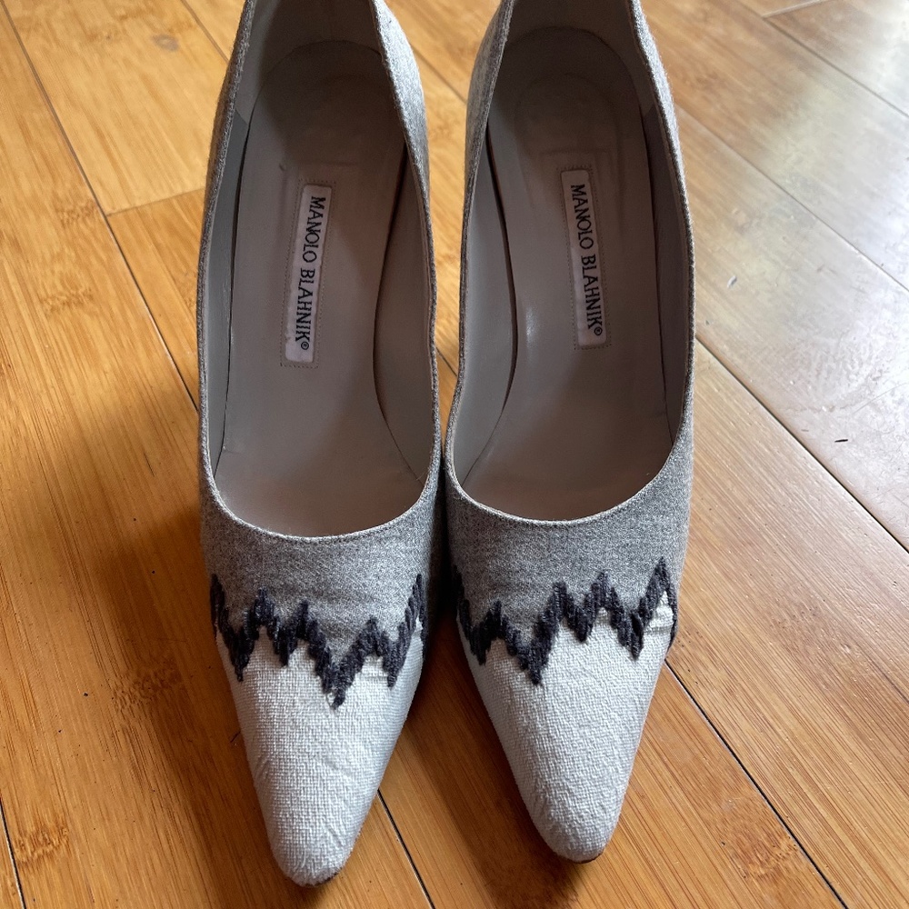 Manolo Blahnik Shades of Grey High Heels size 39
